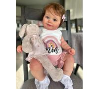 Zero pam Reborn Baby Dolls 20 Inch Black Baby Doll With Natural Hair Real Life Black Doll Like Real Babies Lifelike African American Dolls For Girls Boys Toys (Country)