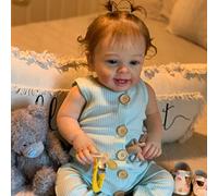 Zero pam Reborn Baby Dolls-24 In Big Size Realistic Baby Doll, Life Like Babe Doll That Look Real, Newborn Babies Dolls with Rooted Hair, Soft Cloth Body Reborn Babies With Accessories For Girls