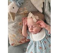 Zero pam Reborn Baby Dolls-45CM Realistic Baby Doll, Sleeping Silicone Reborn Doll, Rooted Hair Real Life Babys Dolls with Soft Cloth Body&Poseable Vinyl Limbs for Kids 3+ Pretend Play