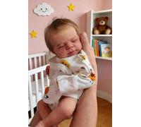 Zero pam Reborn Baby Dolls, 48 cm Posable Realistic Silicone Baby Doll, Anatomically Correct Lifelike Newborn Girl Dolls with Hand-Rooted Hair, Real Life Reborn Doll for Girls