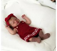 Zero pam Reborn Baby Dolls,48CM-Silicone Reborn Doll,Anatomically Correct Girl Soft Full Body Vinyl, Real Life Babys Doll, 3DKin,Cute Sleeping Lifelike Newborn Babys Rooted Hair With Accessories