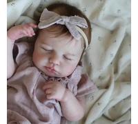 Zero pam Reborn Baby Dolls-50cm, Realistic Silicone Babies Doll, Squishy Soft Cloth Body,Poseable Fine Vinyl Limbs,Handmade Real Life Baby Dolls For Girls