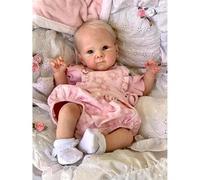 Zero pam Reborn Baby Dolls 50cm Realistic Silicone Baby Doll Reborn Toddler Dolls Real Life Looking Baby Dolls Lifelike Baby Newborn Doll with Soft Body (Modern)