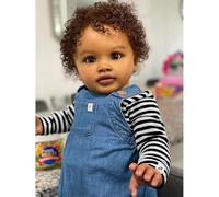 Zero pam Reborn Baby Dolls Black Girl 26 Inch Big Size Realistic Baby Doll Girl, African American Reborn Toddler Doll, Real Looking Biracial Babies, Silicone Babies Toddler Girls (Country)