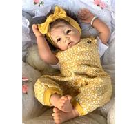 Zero pam Reborn Baby Dolls Girl 20 Inch Realistic Baby Doll That Look Real Life Reborn Toddler Dolls With Rooted Hair Lifelike Preemie Babies Silicone Babys Doll For Kids 3+