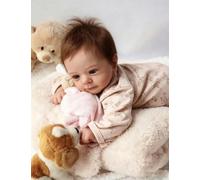 Zero pam Reborn Baby Dolls Girl Open Eyes, 19 Inch Realistic Reborn Toddlers Doll That Look Real, Newborn Babys Doll Cloth Body, Posable Real Life Reborns Babies Dolls For Girls Boys Gifts