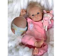 Zero pam Reborn Baby Dolls, Realistic Baby Doll, 45 CM Full Silicone Baby Doll Anatomically Correct Baby Girl Reborn Baby Dolls Silicone Full Body Reborn Toddler Dolls For Girls