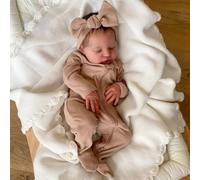 Zero pam Reborn Baby Dolls Realistic Girl 19 Inch Soft Silicone Doll Cloth Body Sleeping Preemie Baby Doll Like Newborn Babies Life Size Dolls For Girls Boys Toys