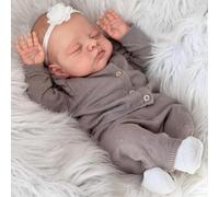 Zero pam Reborn Baby Dolls Realistic Girls, 18 Inch 45 Cm Handmade Newborn Soft Coth Body Real Sleeping Baby Dolls That Look Real Life Premiee Toddler Girl Doll with Accessories