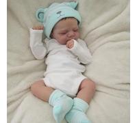 Zero pam Reborn Baby Dolls Realistic Preemie Babies 18 Inch Real Looking Reborn Babies Doll Soft Cloth Body Sleeping Newborn Baby Dolls For Girls Boys Toys