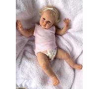 Zero pam Reborn Baby Dolls Realistic Toddler Doll Girl 24 Inch Lifelike Silicone Babies With Rooted Blonde Hair Like A Real Baby Handmade Dolls For Girl Boy Toys