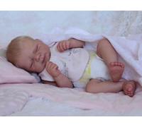 Zero pam Reborn Baby Dolls Silicone Baby Doll 19inch Realistic Babys Dolls Soft Cloth Body Sleeping Reborn Toddler Newborn Babys Doll That Look Real with Rooted Hair Anatomically Correct for Kids 3+