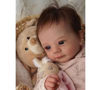 Zero pam Reborn Baby Dolls Silicone Baby Doll 19inch Realistic Newborn Real Life Babys Dolls Soft Cloth Body Anatomically Correct Doll Handmade Silicone Newborn Babies As Gifts For Kids 3+