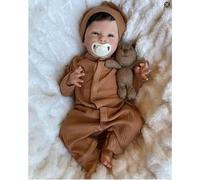 Zero pam Reborn Baby Dolls Silicone Baby Doll 20 inch Realistic Babys Dolls Soft Cloth Body Newborn Babys Doll Simling Reborn Toddler That Look Real with Rooted Hair Accessories for Kids 3+