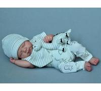 Zero pam Reborn Baby Dolls Silicone Full Body-18 In Anatomically Correct Girl, Sleeping Reborn Dolls with Accessories, Hand-painted Hair Realistic Babe Doll for Girls, Poseable Lifelike Baby Doll