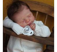 Zero pam Reborn Baby Dolls Silicone Full Body-18 In Anatomically Correct Girl, Sleeping Reborn Toddler Dolls, Rooted Hair Realistic Babe Doll for Girls, Real Life Baby Doll with Accessories
