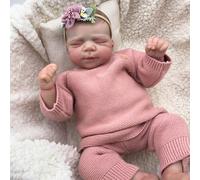 Zero pam Reborn Baby Dolls Silicone Full Body-18 In Anatomically Correct Girl, Sleeping Reborn Toddler Dolls, Hand-painted Hair Realistic Babe Doll for Girls Lifelike Baby Doll with Accessories