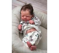 Zero pam Reborn Baby Dolls Silicone Full Body, 19 In Anatomically Correct Girl, Sleeping Reborn Toddler Dolls with Accessories, Rooted Hair Realistic Baby Doll for Girls, Poseable Newborn Babies