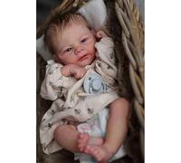 Zero pam Reborn Baby Dolls Silicone Full Body Boy-18 In Realistic Baby Doll, Anatomically Correct Boy, Real Life Babies Dolls with Rooted Hair, Silicone Babies Doll for Girls with Accessories