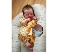 Zero pam Reborn Baby Dolls Silicone Full Body Girl,18 Inch Realistic Silicone Baby Dolls That Look Real, Lifelike Newborn Preemie Doll Soft Full Body Washable Girl With Closed Eyes (Contemporary)
