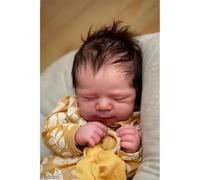 Zero pam Reborn Baby Dolls Silicone Full Body Girl,18 Inch Realistic Silicone Baby Dolls That Look Real, Lifelike Newborn Preemie Doll Soft Full Body Washable Girl With Closed Eyes
