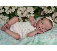 Zero pam Reborn Baby Dolls Silicone Full Body Girl-20 In Anatomically Correct Girl, Realistic Baby Dolls with Accessories, Newborn Babe Doll for Girls, Painted Hair Life Like Babe Doll That Look Real