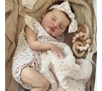 Zero pam Reborn Baby Dolls Silicone Full Body Girl-20 In Realistic Baby Doll, Anatomically Correct Girl, Silicone Babies Doll with Rooted Hair, Real Life Babies Dolls with Accessories for Girls