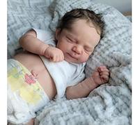 Zero pam Reborn Baby Dolls Silicone Full Body Vinyl Boy 48cm Soft Silicone Baby Doll Boy, Sleeping Lifelike Newborn Doll Like Real Babies For Boys Toys