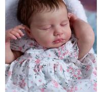 Zero pam Reborn Baby Dolls Silicone Vinyl Full Body 50CM Anatomically Correct Girl Rooted Hair Reborn Toddler Dolls Poseable Newborn Babe Doll Realistic Baby Doll with Accessories for Girls