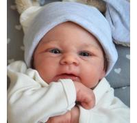 Zero pam Reborn Dolls 18 inch 45 cm Silicone Full Body Vinyl Realistic Girl Newborn Toddler with Rooted Hair, Real Awake Baby Doll That Look Real Bebe Reborn Anatomically Correct for Kids (Classic)