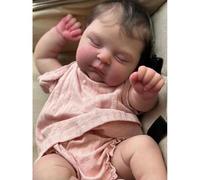 Zero pam Reborn Dolls Silicone Full Body-20 Inch Full Silicone Reborn Baby Dolls Girls,Realistic To Baby Doll, Anatomically Correct Girl Rooted Hair Newborn Toys For Kids Age 3+