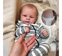 Zero pam Reborn Dolls Soft Vinyl Full Body Boys 18 Inch Realistic Soft Vinyl Baby Doll Open Eyes Lifelike Newborn Babys Dolls That Look Real Life Reborn Boy Doll With Accessories