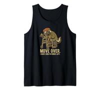 Zero Patience Left Funny Badger Design Retirement Tank Top
