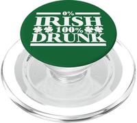 Zero Percent Irish Hundred Percent Drunk PopSockets PopGrip for MagSafe