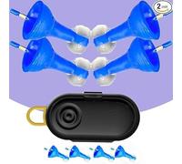 Zero Pressure Inflatable Earplugs - Custom Fit Noise Protection, All-Day Comfort for Work, Flight, and Relaxation(Two Pairs)