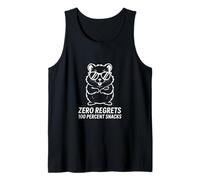 Zero Regrets 100 Percent Snacks Funny Hamster Tank Top