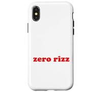 Zero Rizz Funny Meme Case for iPhone X/XS