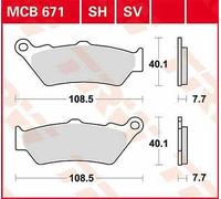 Zero S ZF13.0 2016-2017 TRW SV Series Sindered Brake Pads MCB671SV