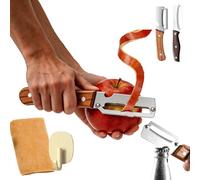 Zero-Snag Wooden Kitchen Tool - The Ultimate Kitchen Peeler with Wooden Handle, Stainless Steel & Ergonomic Non-Slip Grip, Built-in Bottle Opener, for Fruit, Potato, Pumpkin & Papaya (1PC-1)