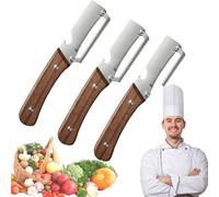 Zero Snag Wooden Peeler, Zero-Snag Woodens Kitchen Tool, Multi-Functional Vegetable Peeler for Kitchen, Wooden Handle, Ergonomic Potato Peeler for Fruit and Vegetable (3)