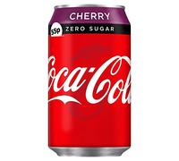 Zero Sugar Cherry Coke Coca-Cola 330ml x 24 PMP 55p
