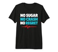 Zero Sugar Lifestyle Keto Low Carb Glucose Control Premium T-Shirt