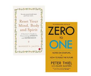 Zero to One Notes on Start Ups,RESET YOUR MIND,BODY AND 2 Books Collection Set