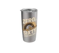 Zero to Sixty in My Dreams Cheetah Life Speedometer Stainless Steel Insulated Tumbler