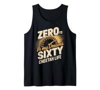 Zero to Sixty in My Dreams Cheetah Life Speedometer Tank Top
