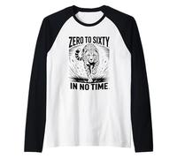 Zero to Sixty in No Time Cheetah Fast Speed Shirt Raglan Baseball Tee