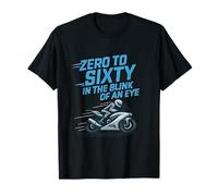 Zero to Sixty Motorcycle Sportbike Racing Graphic T-Shirt