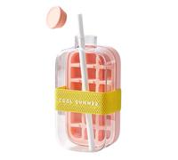 Zero Touch Ice Cube Mold & My Crush Cup Bottle - Leakproof Quick Demoulding, Easy Clean, Perfect for Juices & Beverages (Green, 21.7x10.8cm)