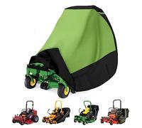 Zero Turn Mower Cover with Bagger and ROPS Attachment,Waterproof Heavy Duty Fits Up to 60”Mower Decks,600D Polyester Oxford UV and Water Resistant,Windproof Buckle Strapping Designed