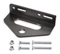 Zero Turn Mower Trailer Tow Hitch, 1/4"(6mm) Thick Heavy Duty Steel Universal Lawn Trailer Hitch 2"-5.1" Hole Center, Versatile Chain Slot Rugged Steel Trailer Hitch Included Carriage Bolt Hardware